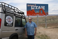 road trip - entering Utah sign