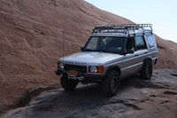 Land Rover on trail